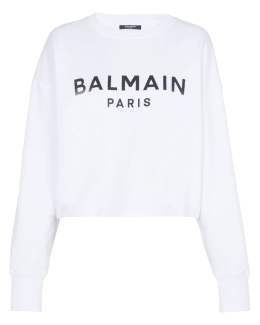 Balmain logo-print sweatshirt