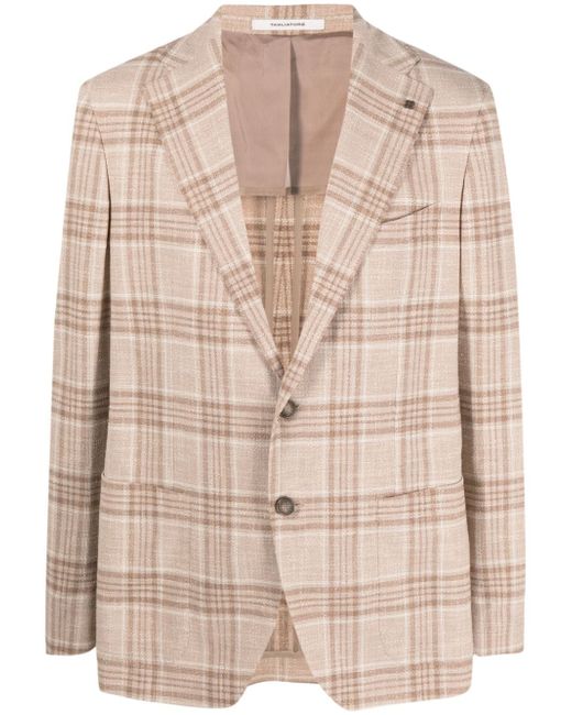Tagliatore single-breasted check-pattern blazer