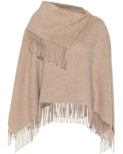 By Malene Birger fringed cape