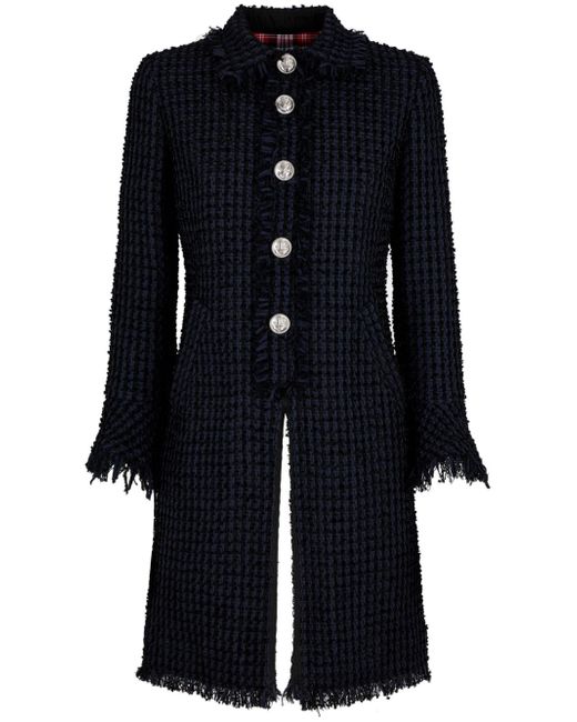 Dsquared2 frayed single-breasted coat
