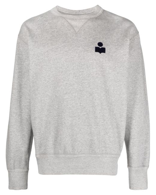 Marant Mike flocked-logo sweatshirt