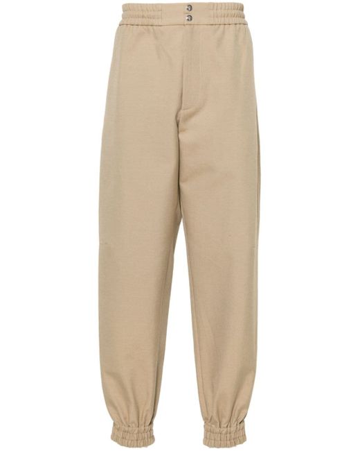 Alexander McQueen elasticated-ankles cotton track pants