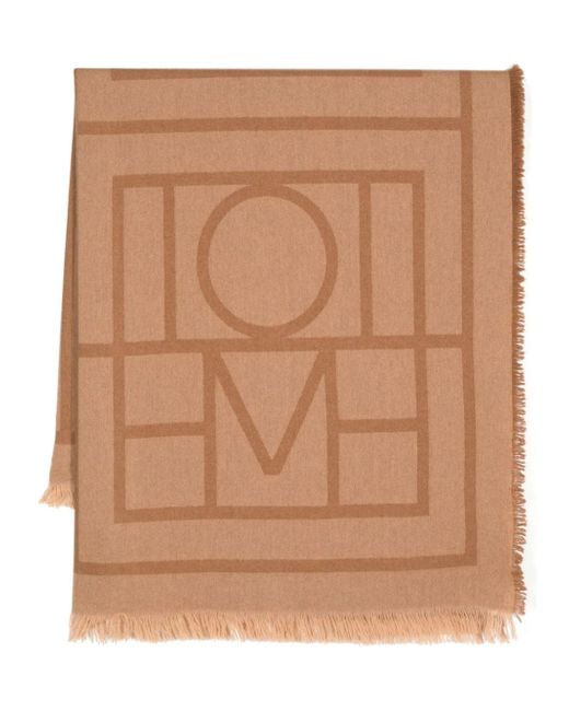 Totême monogram-jacquard scarf