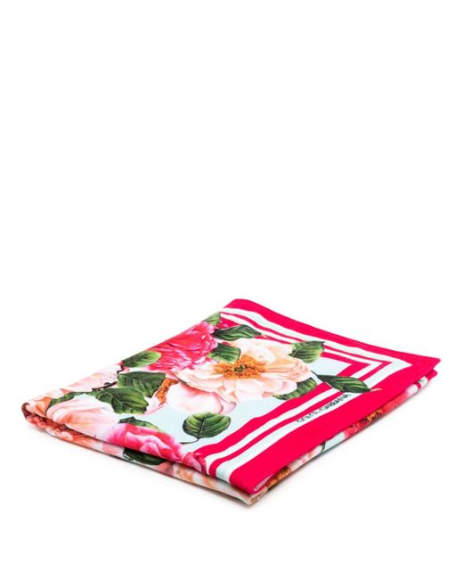 Dolce & Gabbana floral-print bath towel