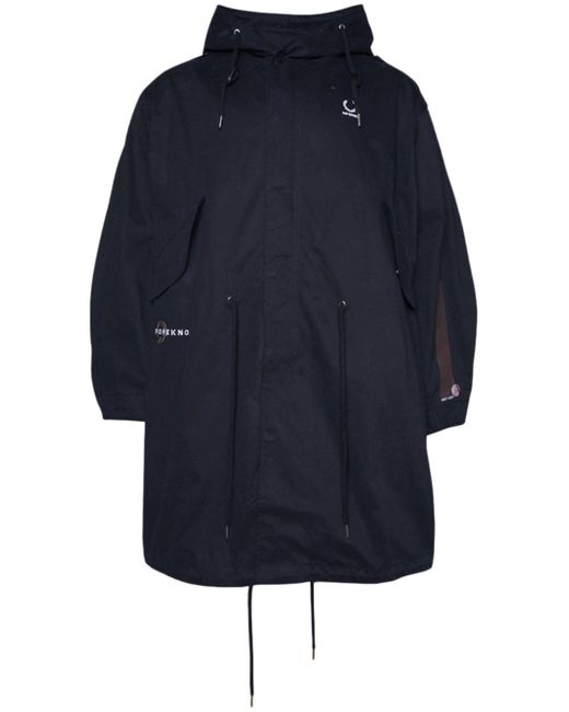 Fred Perry logo-print hooded parka