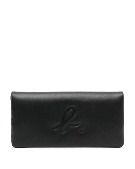 Agnès B. logo-debossed leather wallet