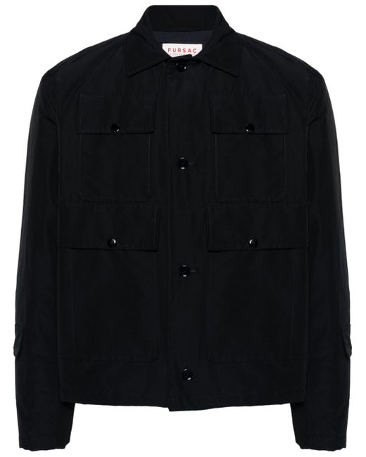 Fursac spread-collar button-up jacket