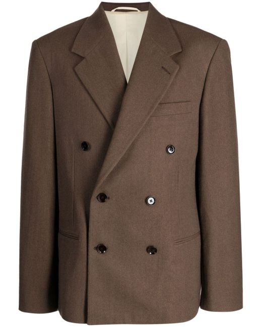 Lemaire double-breasted cotton blazer