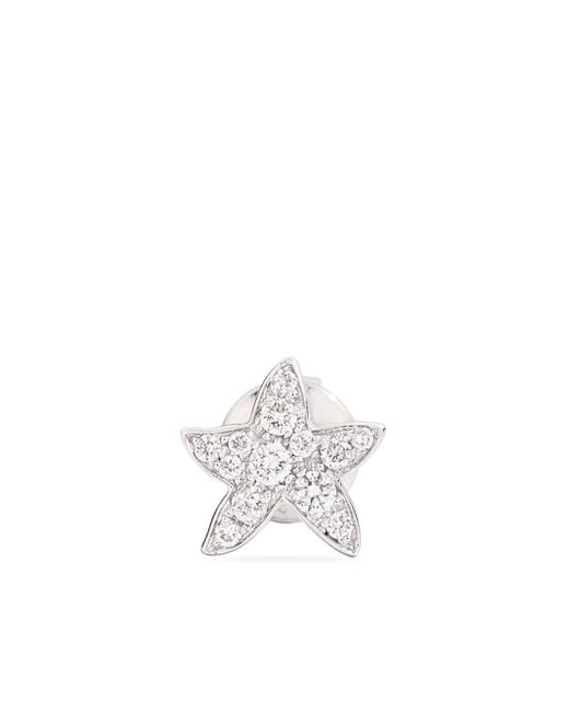 Dodo 18kt white gold Stellina diamond stud earring