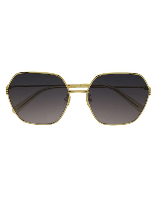 Gucci geometric-frame hexagonal sunglasses