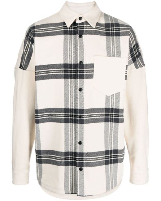 Palm Angels checked flannel overshirt