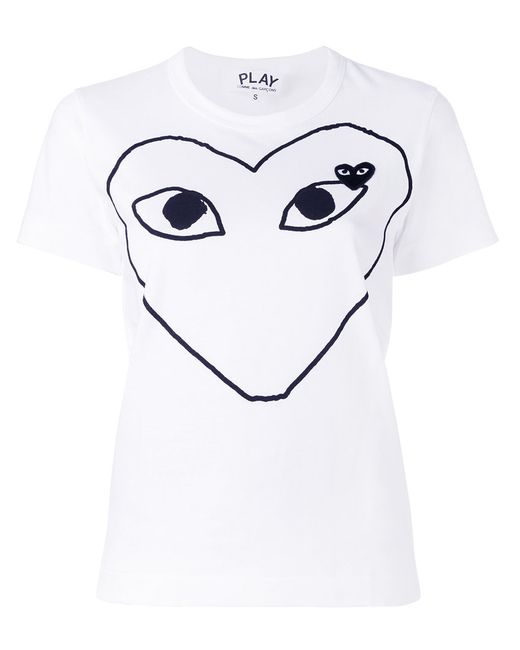 Comme Des Garçons Play printed heart T-shirt
