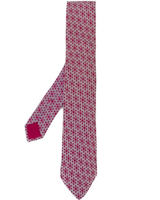 Hermès patterned tie
