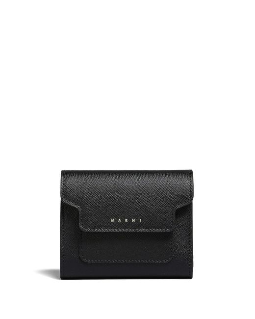 Marni logo-print leather wallet