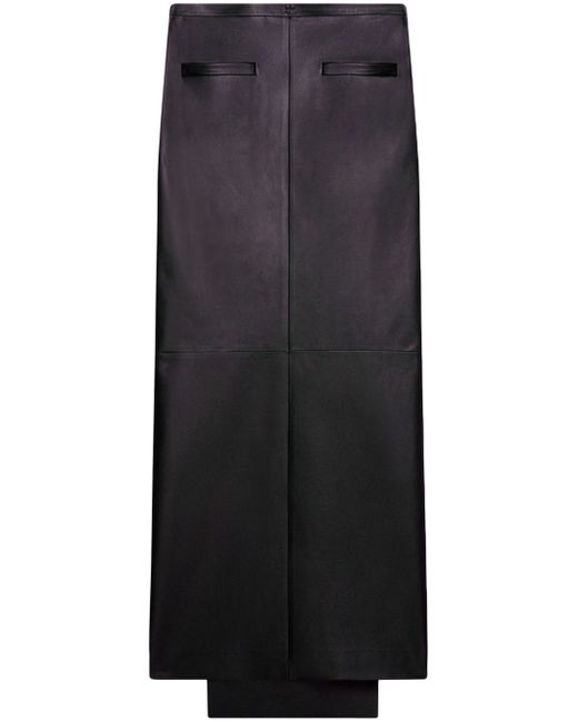 Courrèges Heritage leather maxi skirt