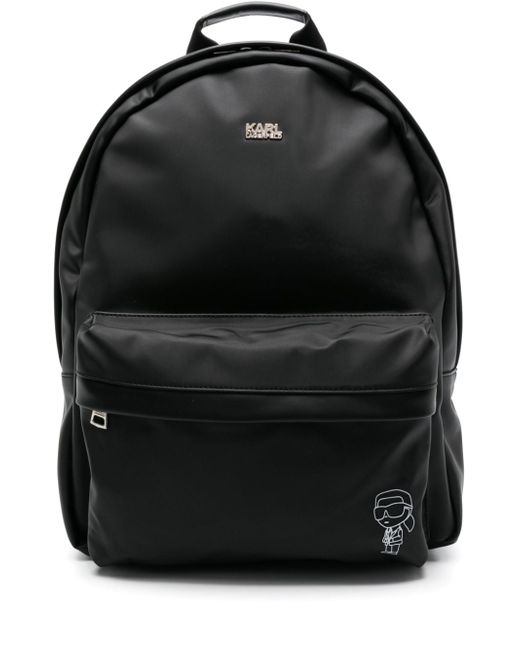 Karl Lagerfeld logo zipped backpack