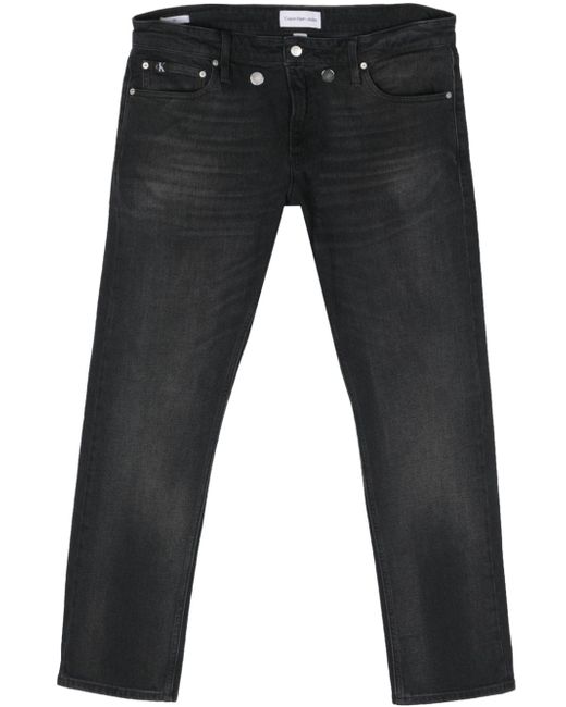 Calvin Klein Jeans low-rise stretch-cotton jeans
