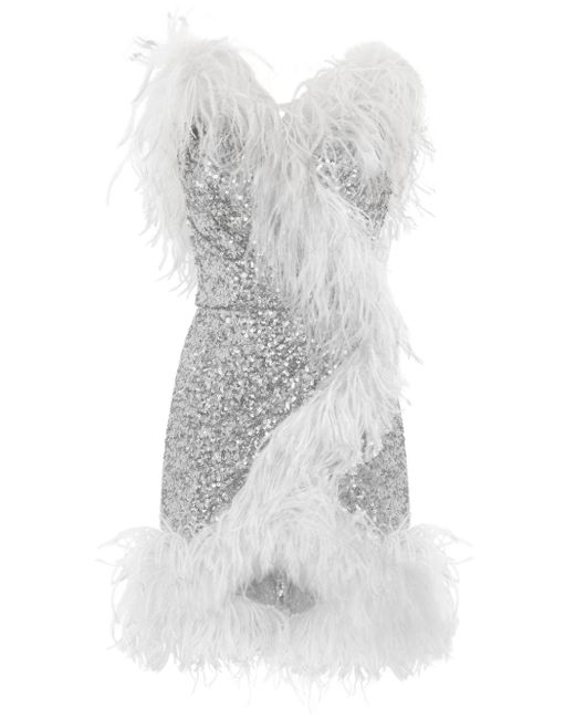 Dolce & Gabbana sequinned wrap minidress