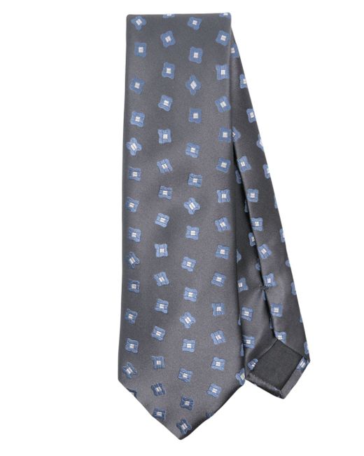 Giorgio Armani floral-motif tie