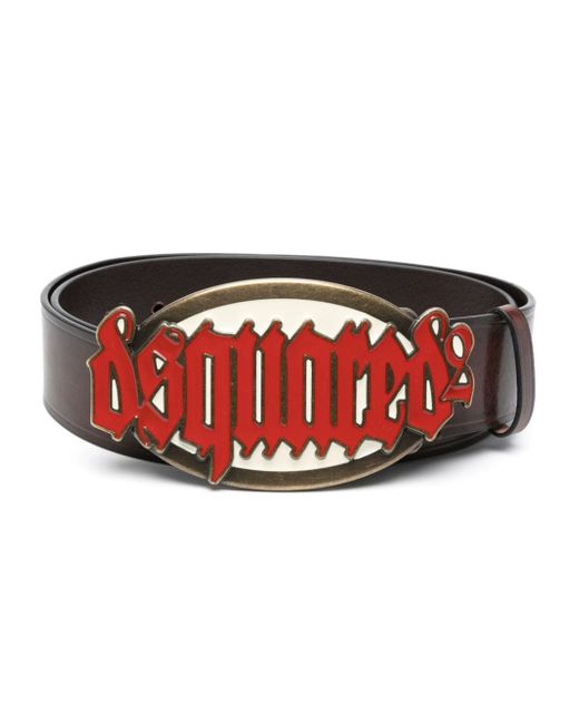 Dsquared2 Gothic logo-buckle belt