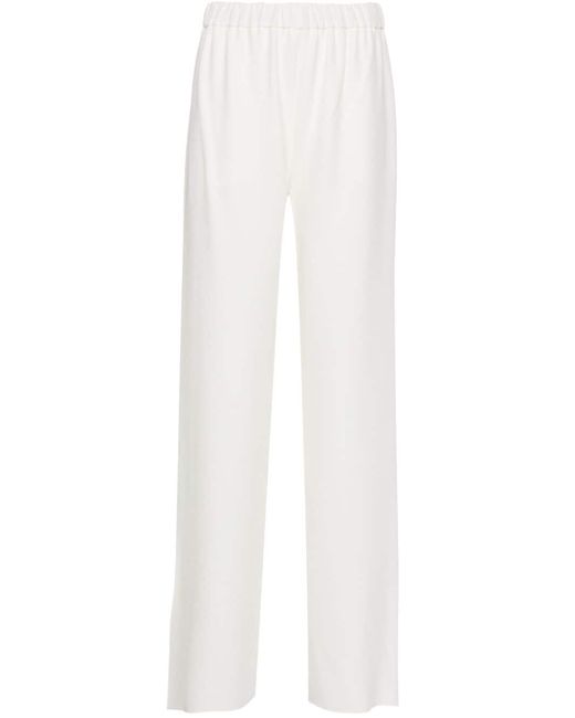 Valentino Garavani wide-leg cady-texture silk trousers