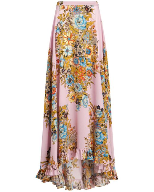 Etro floral-print maxi skirt