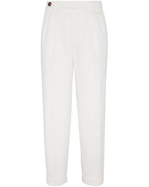 Brunello Cucinelli mid-rise tapered-leg trousers