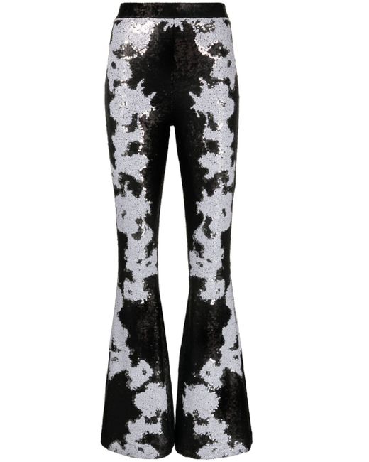 Cynthia Rowley sequin-embellished flared trousers