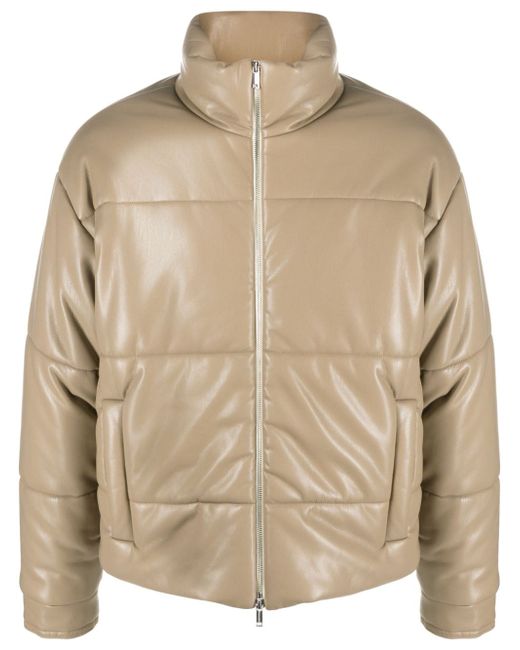 Nanushka Hide high-shine padded jacket