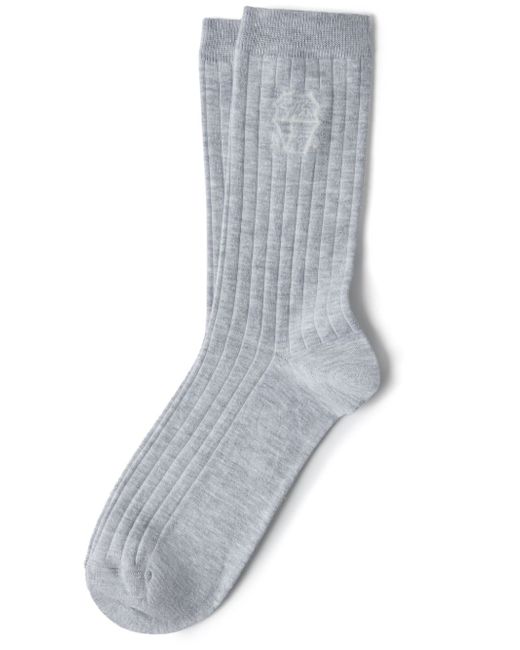 Brunello Cucinelli intarsia-logo knitted socks