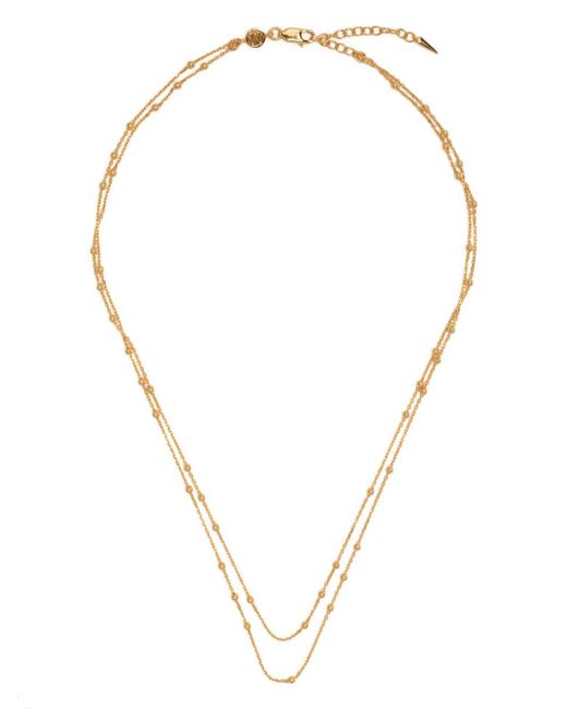 Missoma beaded double-chain necklace