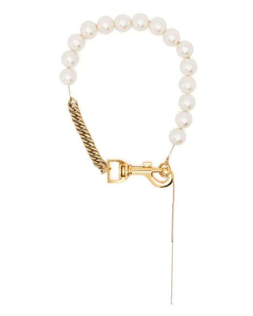 Sacai pearl chain-link necklace
