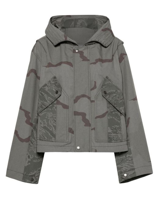 Marine Serre Regenerated camouflage-print jacket