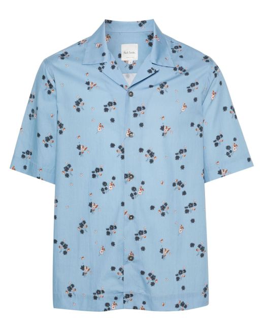 Paul Smith floral-print bowling shirt