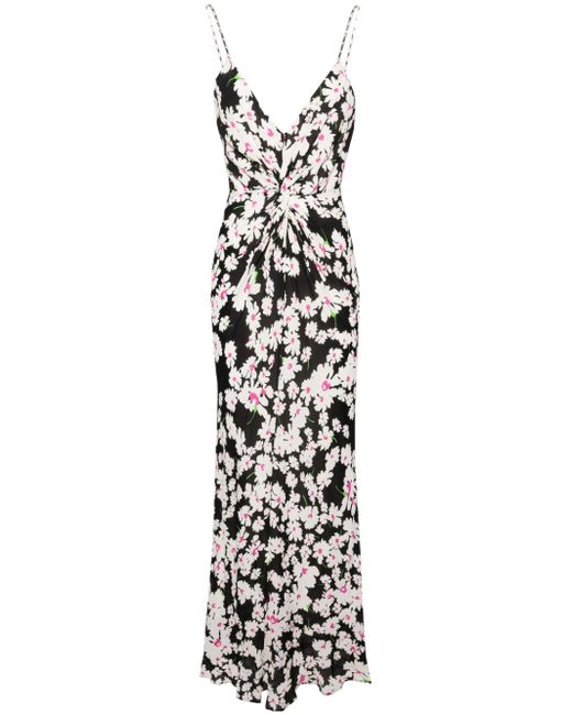 Msgm floral-print crepe maxi dress