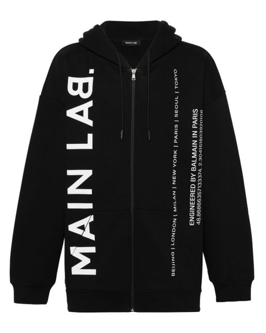 Balmain Main Lab zip-up hoodie