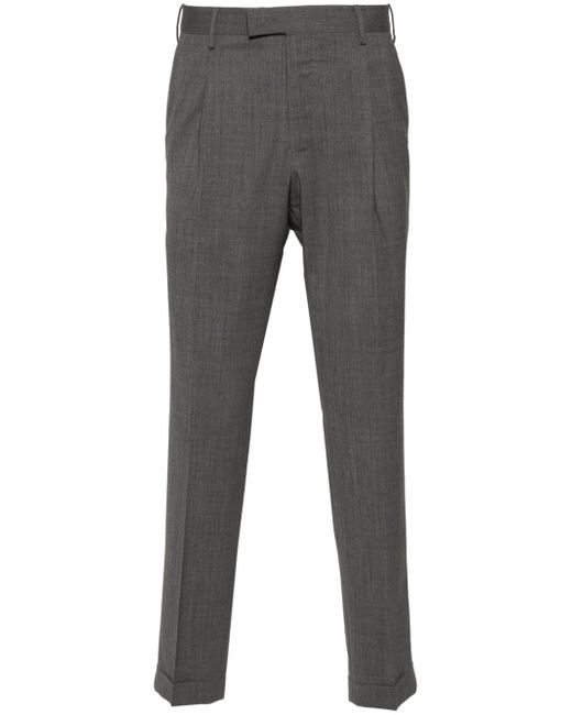 PT Torino pleated slim-cut trousers