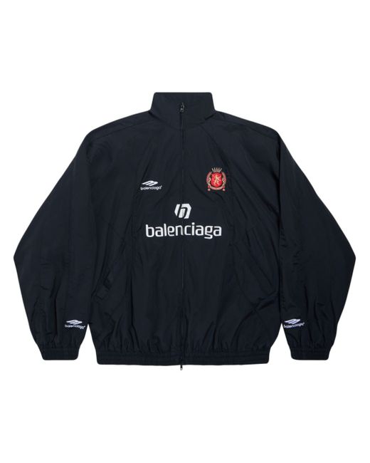 Balenciaga logo-print zip-up jacket