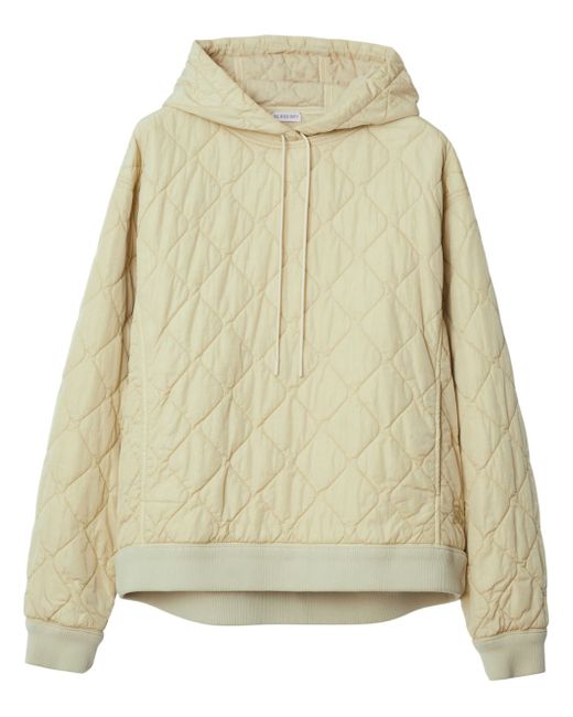 Burberry Equestrian Knight-embroidered quilted hoodie