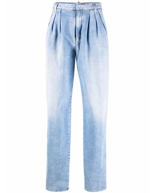 Dsquared2 high-waisted boxy jeans