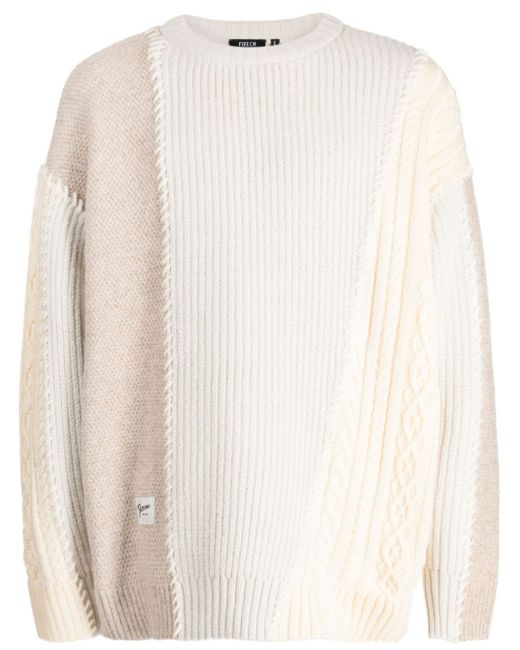Five Cm colour-block ribbed-knit jumper