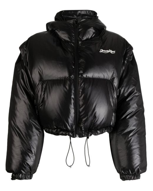 Ground-Zero zip-up cropped puffer jacket