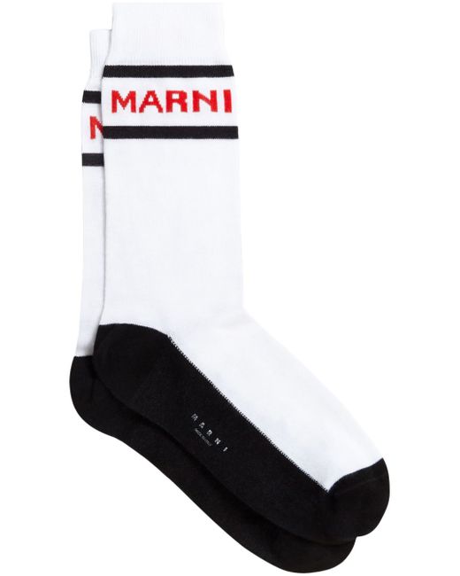 Marni logo-jacquard striped socks