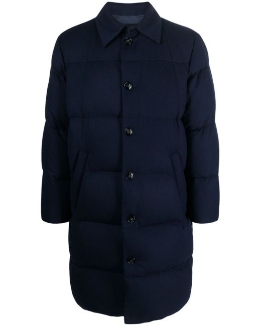 Kiton padded cashmere-blend coat