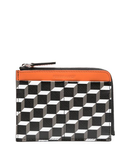 Pierre Hardy Valois Cube Perspective-print wallet