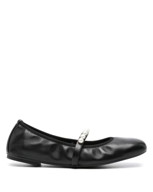 Stuart Weitzman Goldie leather ballerina shoes