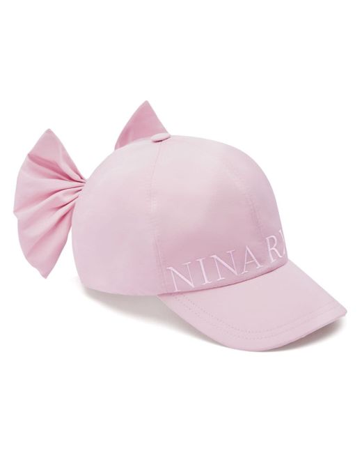 Nina Ricci bow-detail taffeta baseball cap