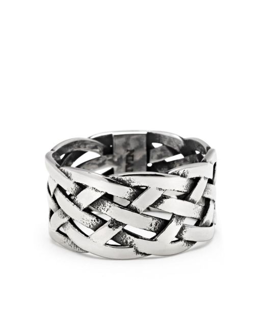 Nialaya Jewelry Woven Chain ring