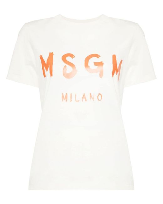 Msgm logo-print T-shirt