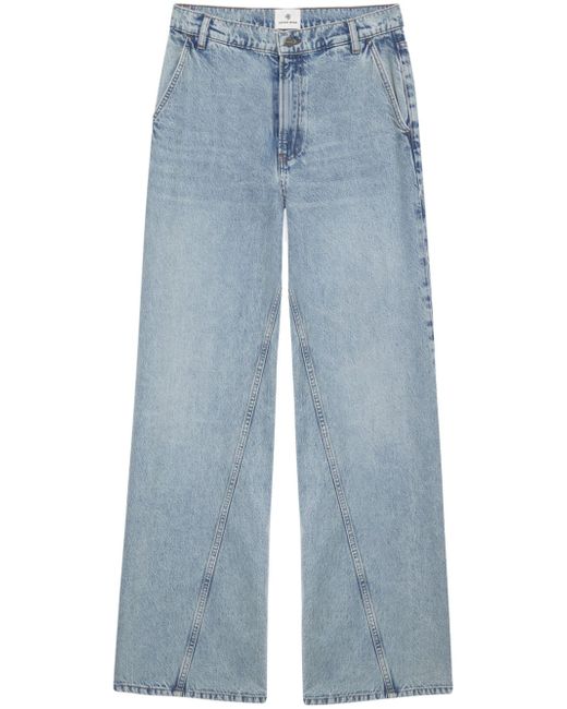 Anine Bing Briley high-rise wide-leg jeans